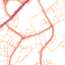 Daytime road noise heatmap for M24 2WG