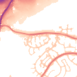 Daytime road noise heatmap for M24 5ND