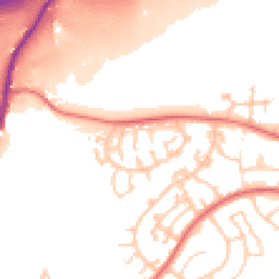 Daytime road noise heatmap for M24 5NE