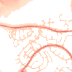 Daytime road noise heatmap for M24 5PT
