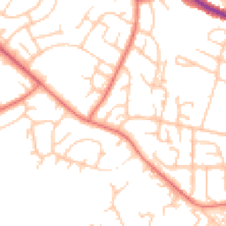 Daytime road noise heatmap for M24 5SA
