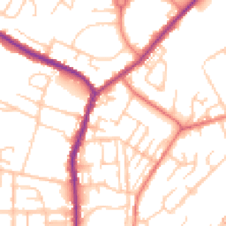 Daytime road noise heatmap for M24 6AD