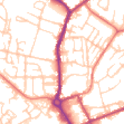Daytime road noise heatmap for M24 6DE