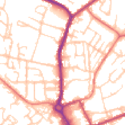 Daytime road noise heatmap for M24 6DN