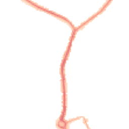 Night-time road noise heatmap for M24 6DP