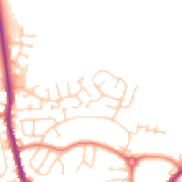 Daytime road noise heatmap for M24 6TG