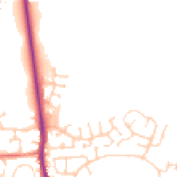 Daytime road noise heatmap for M24 6XQ