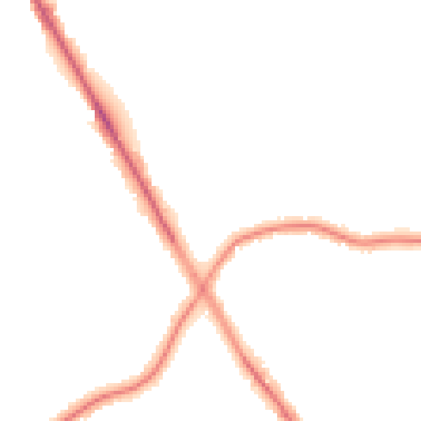 Night-time road noise heatmap for M25 0BE