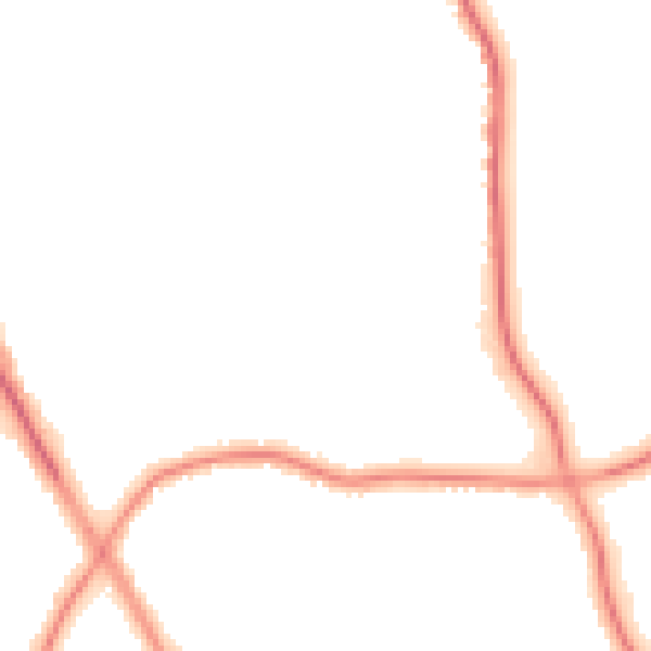 Night-time road noise heatmap for M25 1DS