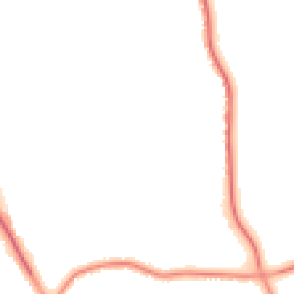 Night-time road noise heatmap for M25 1FS