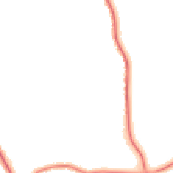Night-time road noise heatmap for M25 1GL