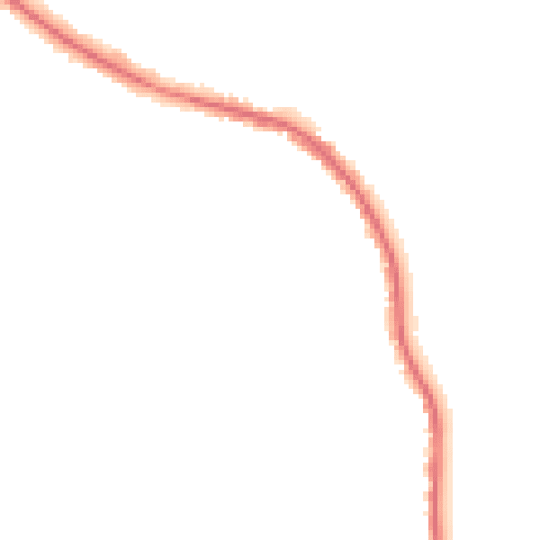 Night-time road noise heatmap for M25 1PF