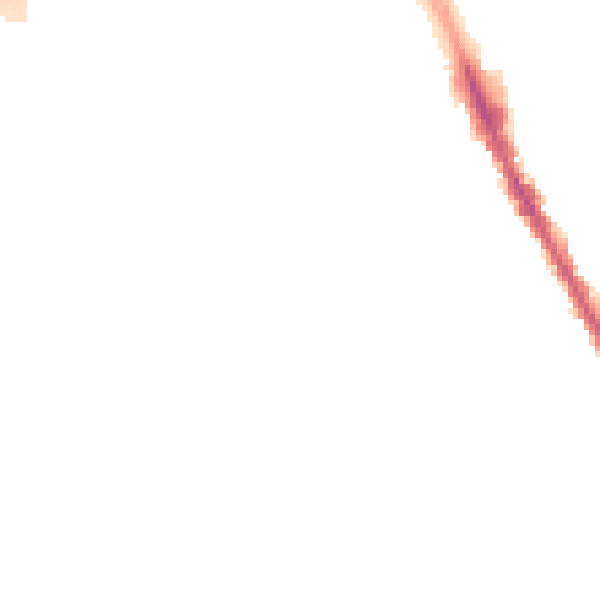 Night-time road noise heatmap for M25 3HY