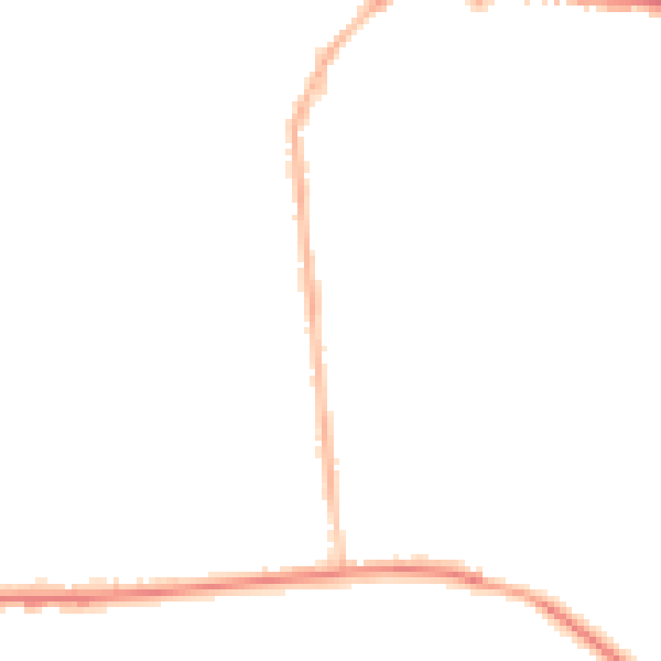 Night-time road noise heatmap for M26 1AY