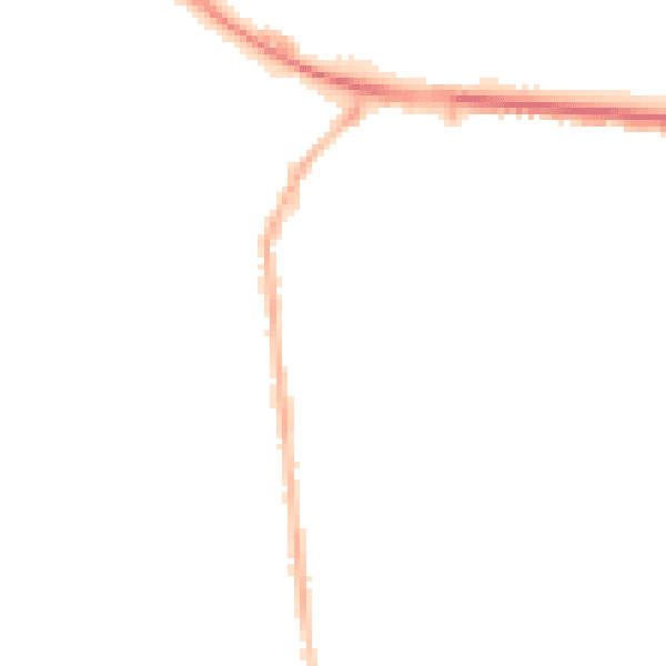 Night-time road noise heatmap for M26 1AZ