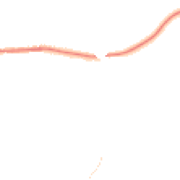 Night-time road noise heatmap for M26 1BB