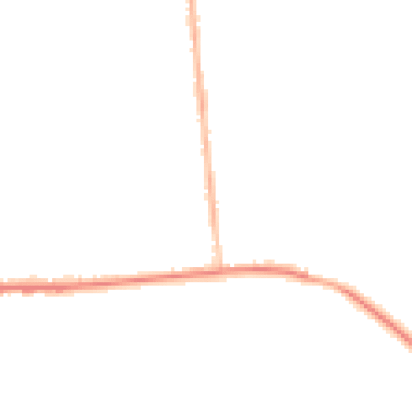 Night-time road noise heatmap for M26 1BG