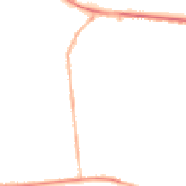 Night-time road noise heatmap for M26 1BJ