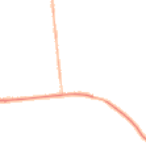 Night-time road noise heatmap for M26 1BR