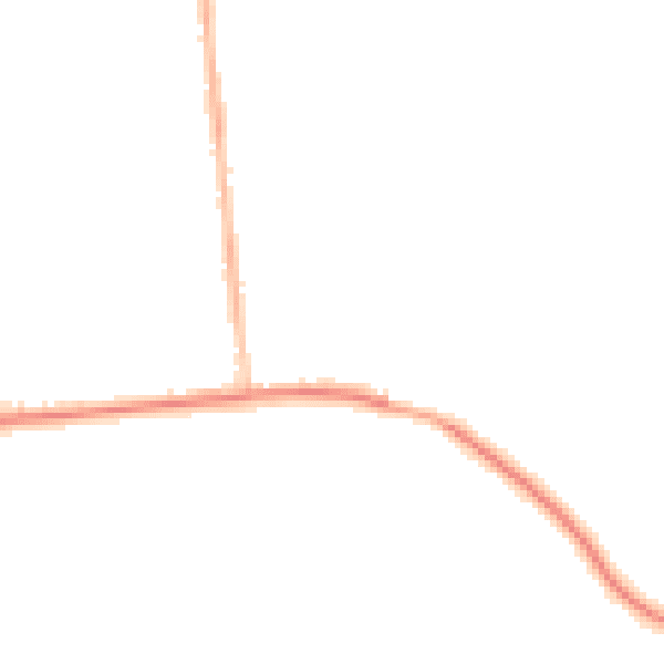 Night-time road noise heatmap for M26 1BT