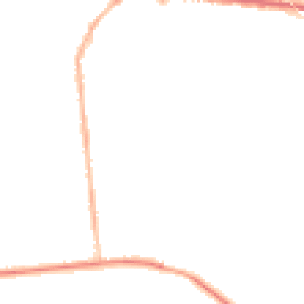 Night-time road noise heatmap for M26 1BX
