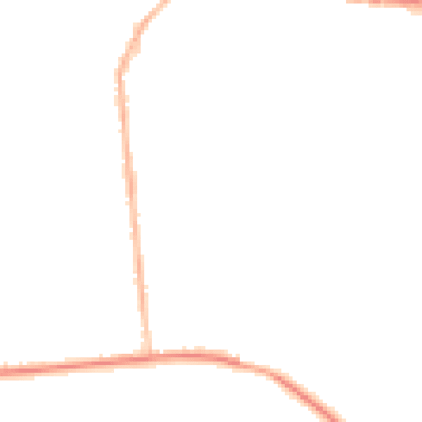 Night-time road noise heatmap for M26 1DA