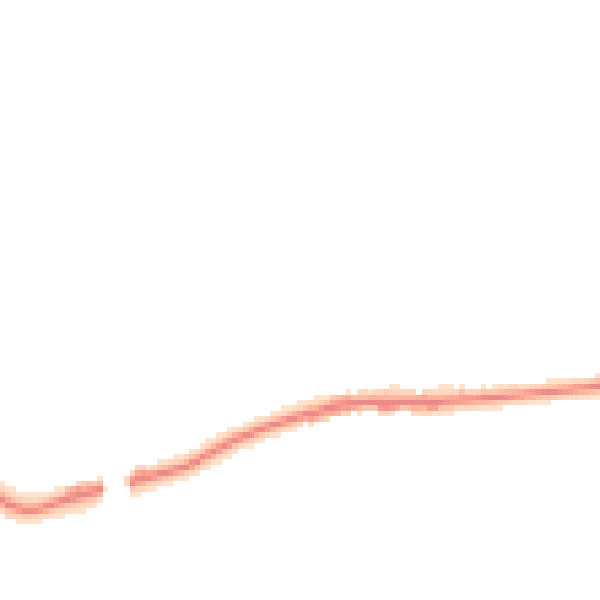 Night-time road noise heatmap for M26 1DD