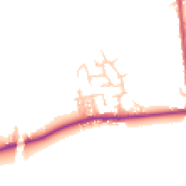 Daytime road noise heatmap for M26 1DG