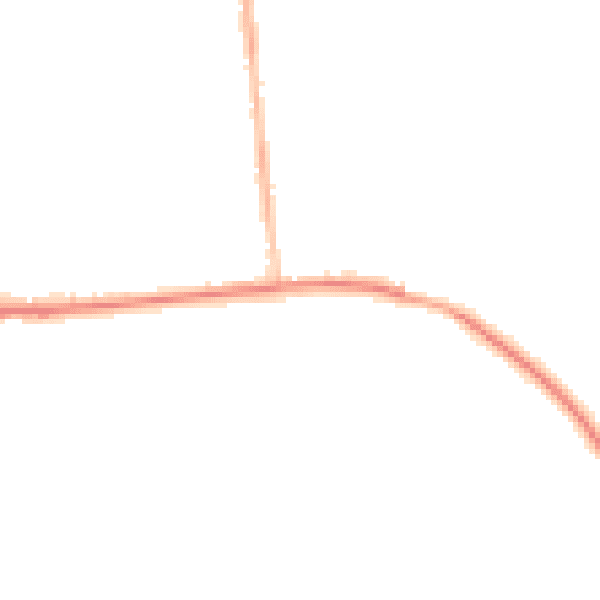 Night-time road noise heatmap for M26 1DL
