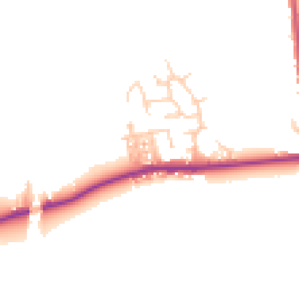 Daytime road noise heatmap for M26 1DP