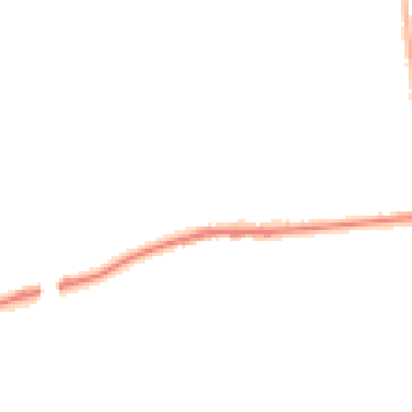 Night-time road noise heatmap for M26 1DP