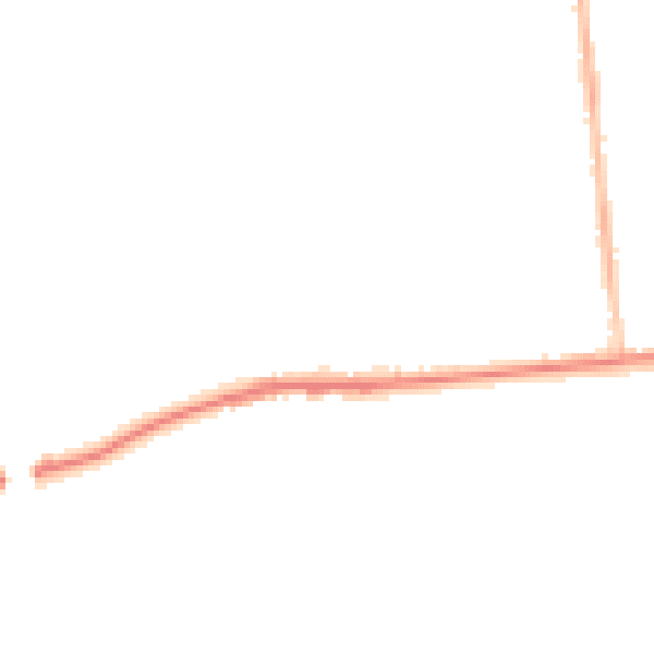Night-time road noise heatmap for M26 1DQ