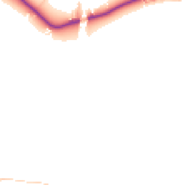 Daytime road noise heatmap for M26 1DT