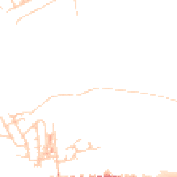 Daytime road noise heatmap for M26 1FJ