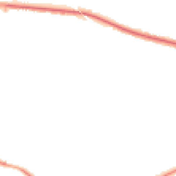 Night-time road noise heatmap for M26 1GH