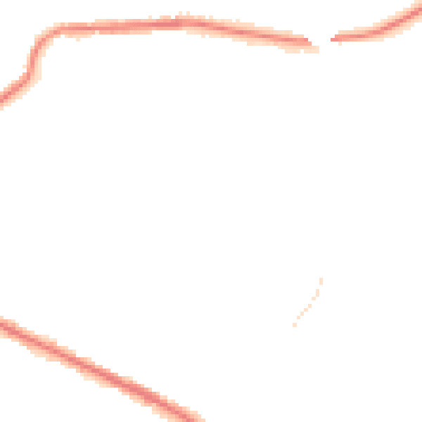 Night-time road noise heatmap for M26 1GR