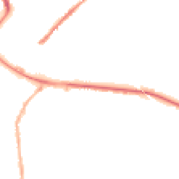 Night-time road noise heatmap for M26 1LS