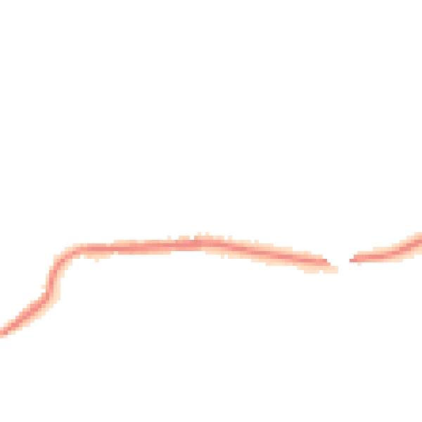 Night-time road noise heatmap for M26 1RG