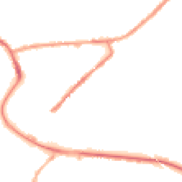Night-time road noise heatmap for M26 2SL