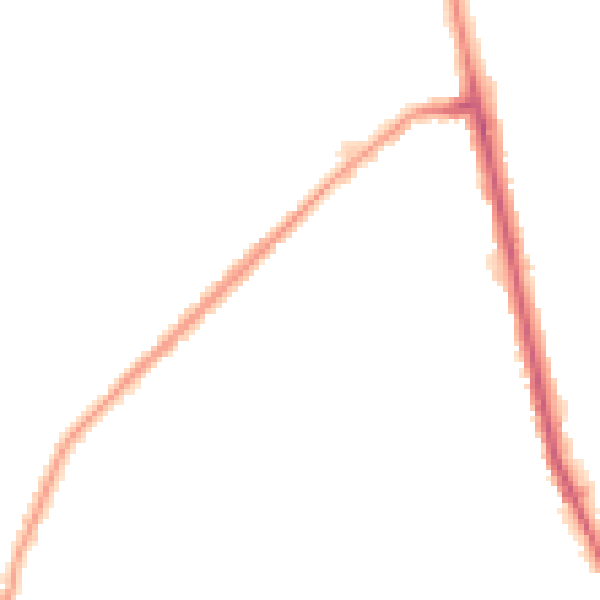 Night-time road noise heatmap for M26 2TH