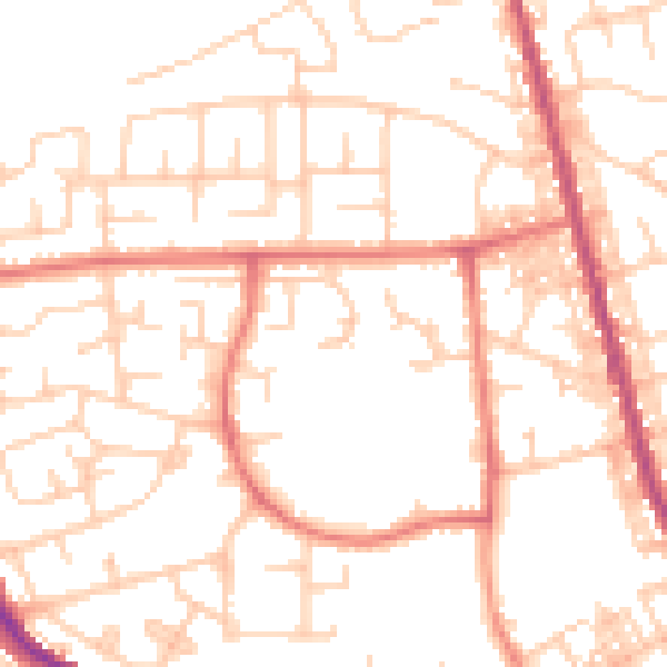 Daytime road noise heatmap for M26 3PH