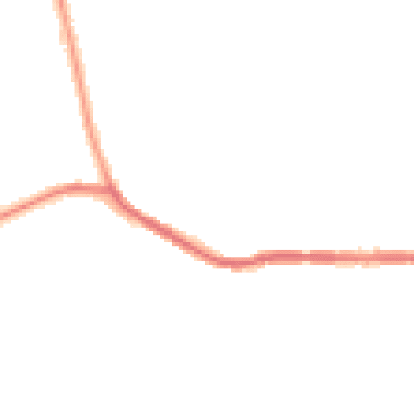 Night-time road noise heatmap for M26 3QU