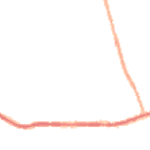 Night-time road noise heatmap for M26 3RE