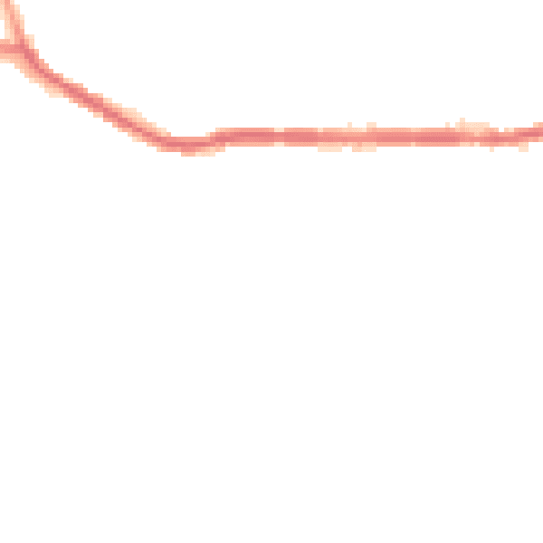 Night-time road noise heatmap for M26 3RY