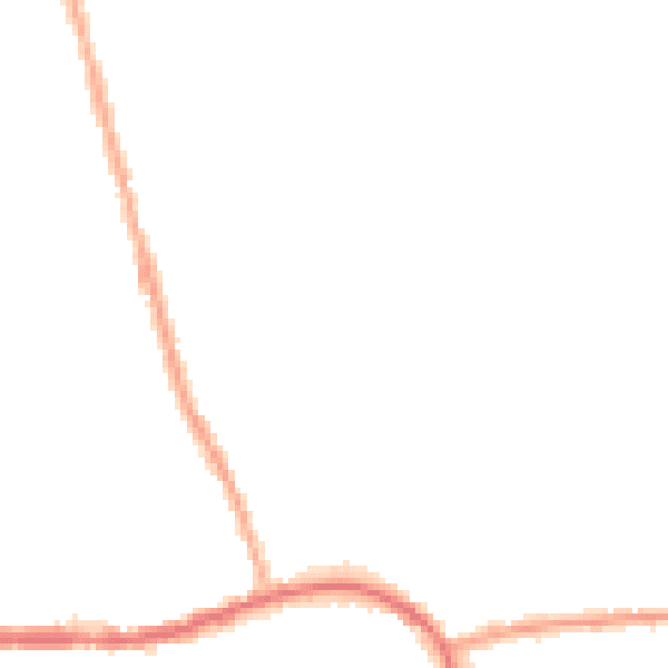 Night-time road noise heatmap for M26 4DH
