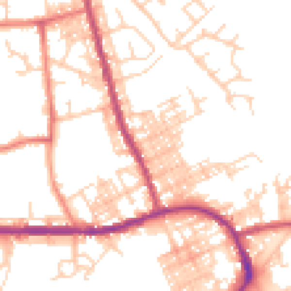 Daytime road noise heatmap for M26 4DS