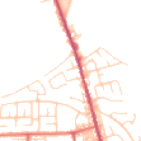 Daytime road noise heatmap for M26 4HR