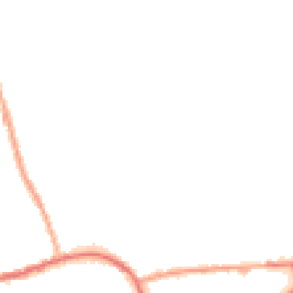 Night-time road noise heatmap for M26 4SX