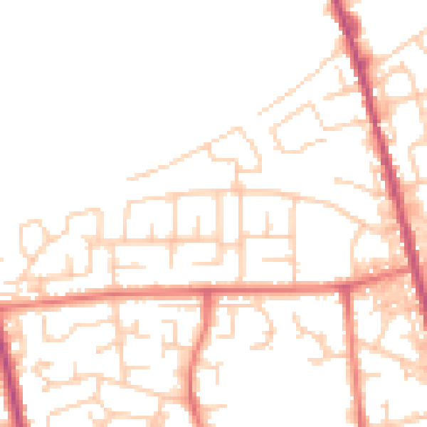 Daytime road noise heatmap for M26 4WP