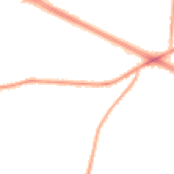 Night-time road noise heatmap for M27 0AG